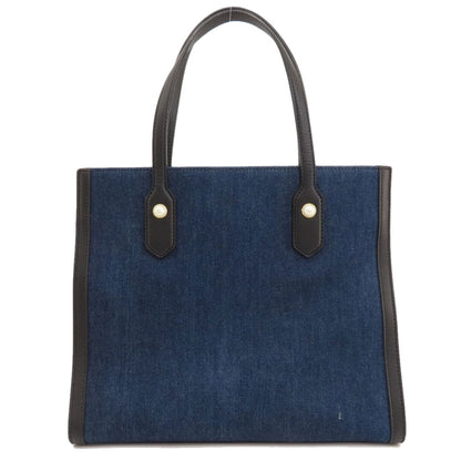 GUCCI グッチ 456545 タイガー エンブロイダリー トートバッグ デニム レディース 中古