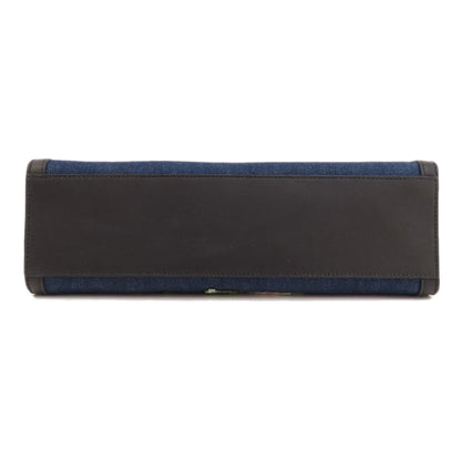 GUCCI グッチ 456545 タイガー エンブロイダリー トートバッグ デニム レディース 中古