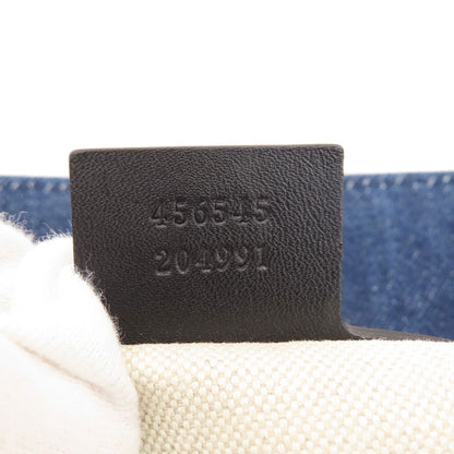 GUCCI グッチ 456545 タイガー エンブロイダリー トートバッグ デニム レディース 中古