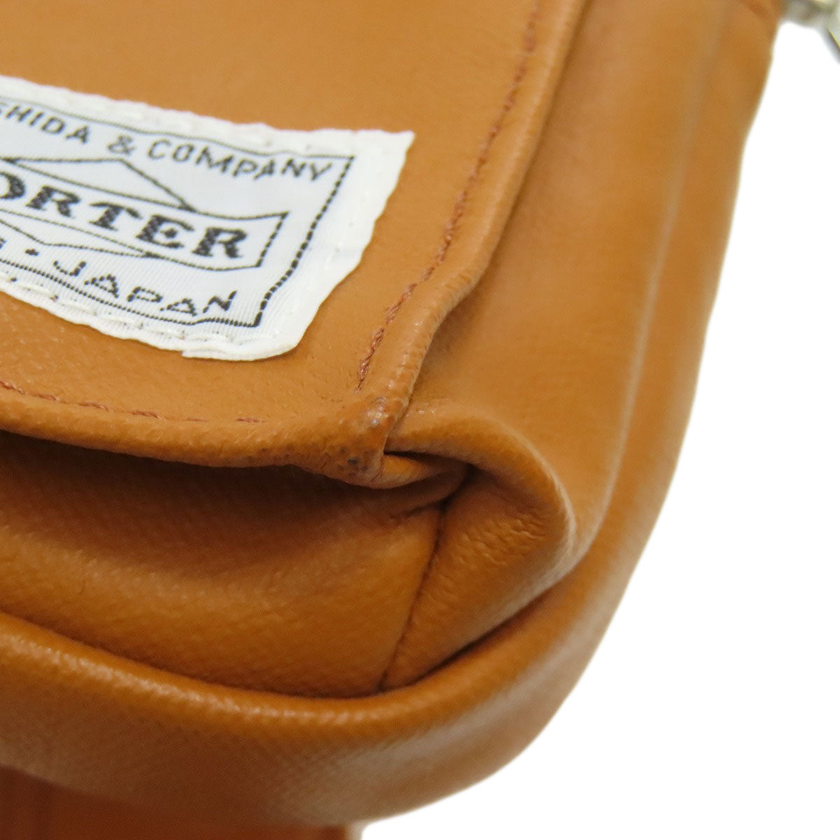 PORTER ポーター ロゴ ボディバッグ コーティングキャンバス レディース 中古