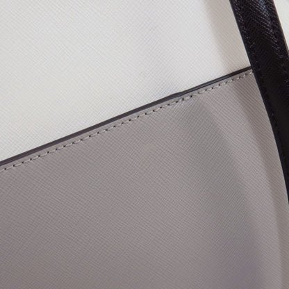 kate spade ケイトスペード ロゴ金具 バイカラー トートバッグ PVC レディース 中古
