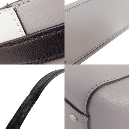 kate spade ケイトスペード ロゴ金具 バイカラー トートバッグ PVC レディース 中古