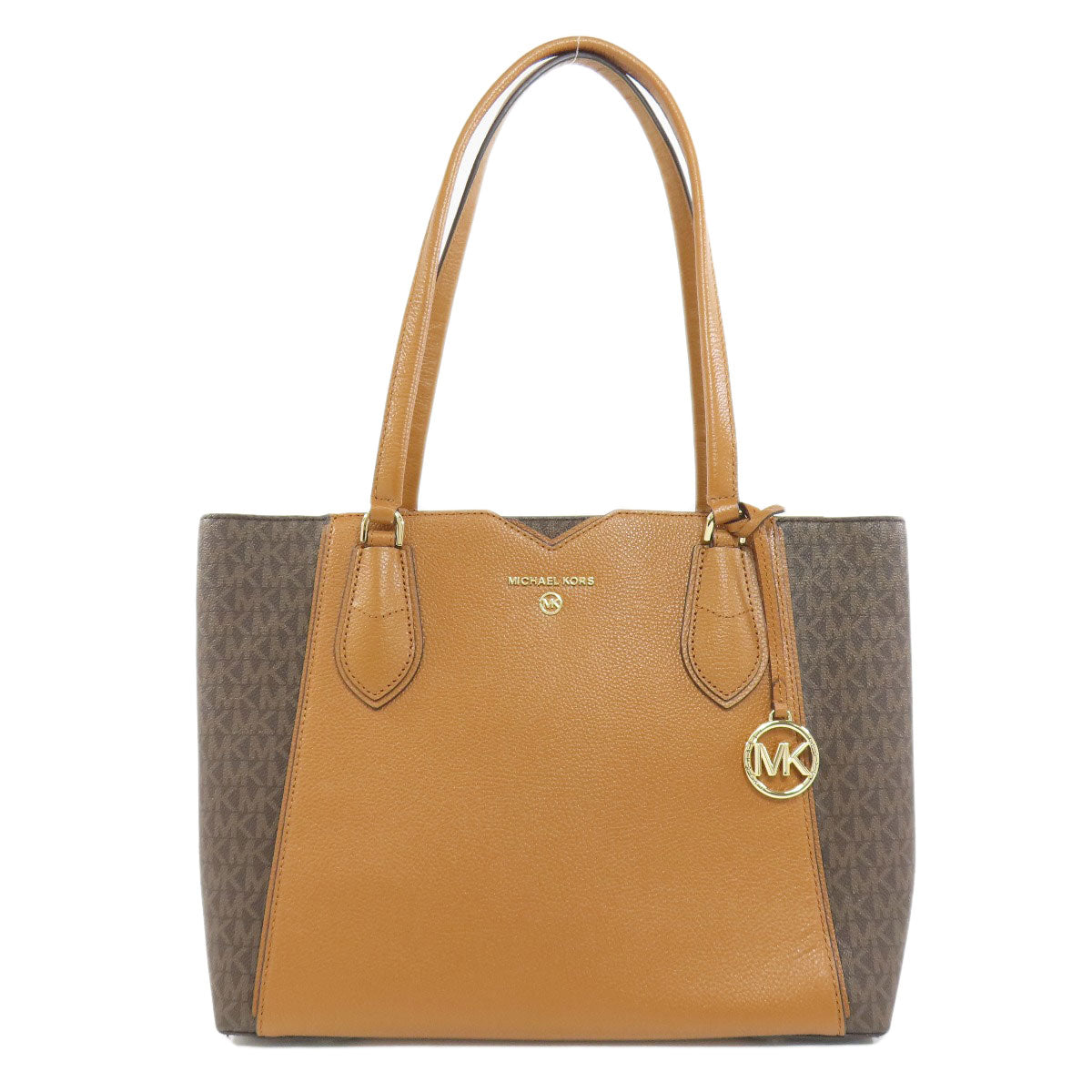 Michael Kors マイケルコース MKシグネチャー トートバッグ PVC レディース 中古