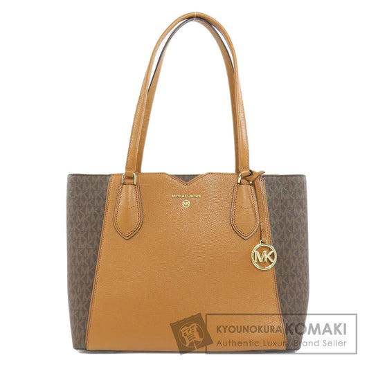 Michael Kors マイケルコース MKシグネチャー トートバッグ PVC レディース 中古