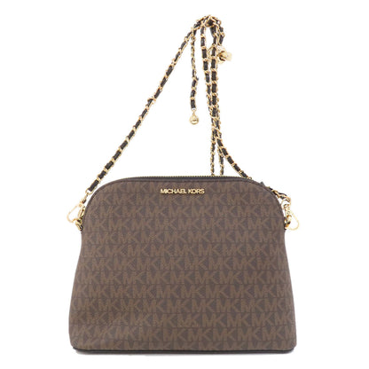 Michael Kors マイケルコース MKシグネチャー チェーンショルダー ショルダーバッグ PVC レディース 中古