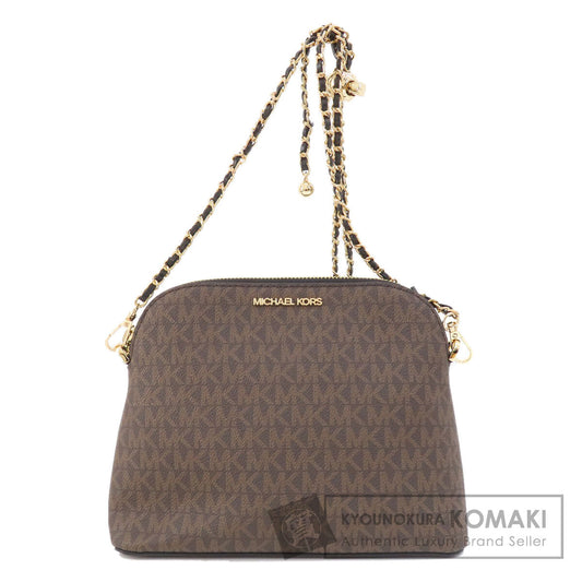 Michael Kors マイケルコース MKシグネチャー チェーンショルダー ショルダーバッグ PVC レディース 中古