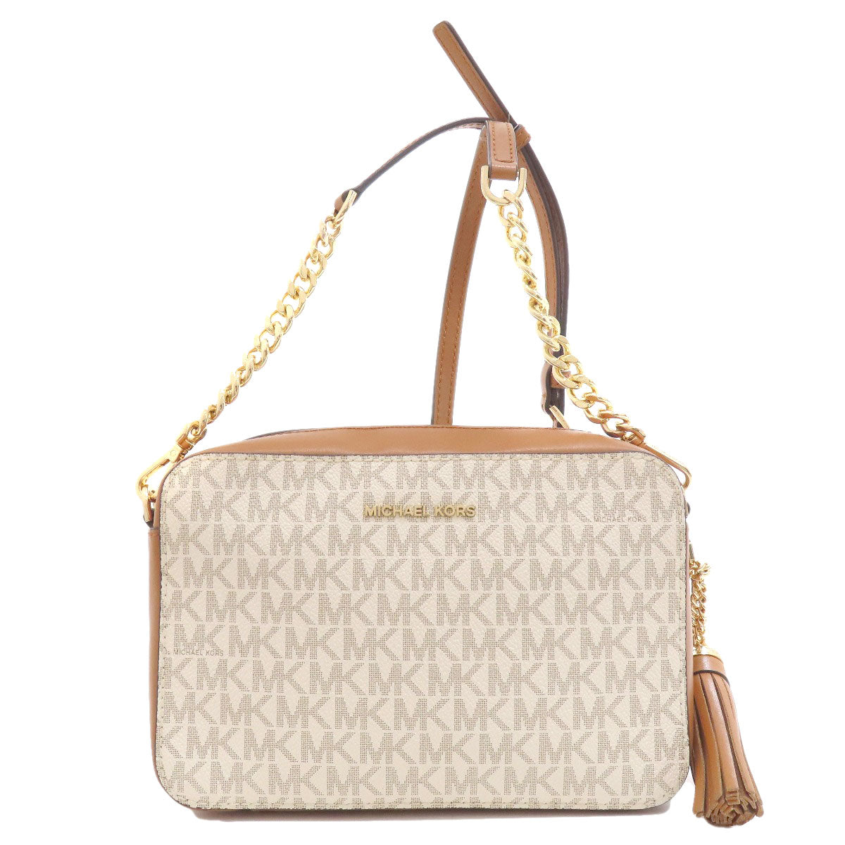 Michael Kors マイケルコース MKシグネチャー ショルダーバッグ PVC レディース 中古