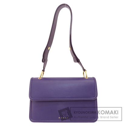 MARNI マルニ ロゴ ショルダーバッグ レザー レディース 中古