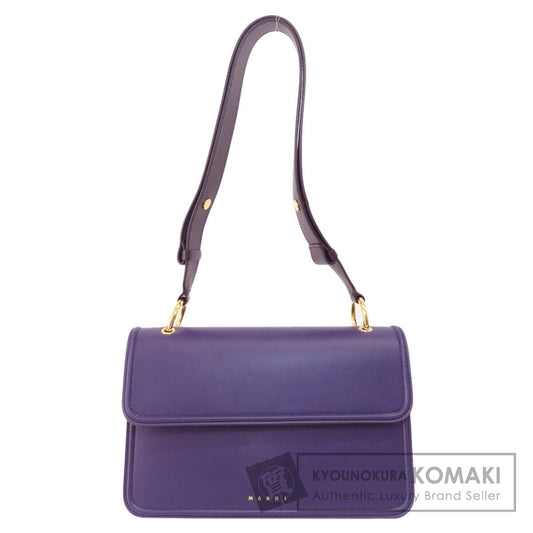 MARNI マルニ ロゴ ショルダーバッグ レザー レディース 中古