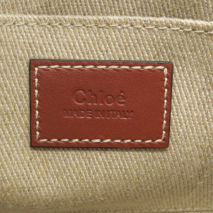 CHLOE クロエ ウッディミニ 2WAY ショルダーバッグ キャンバス レディース 中古