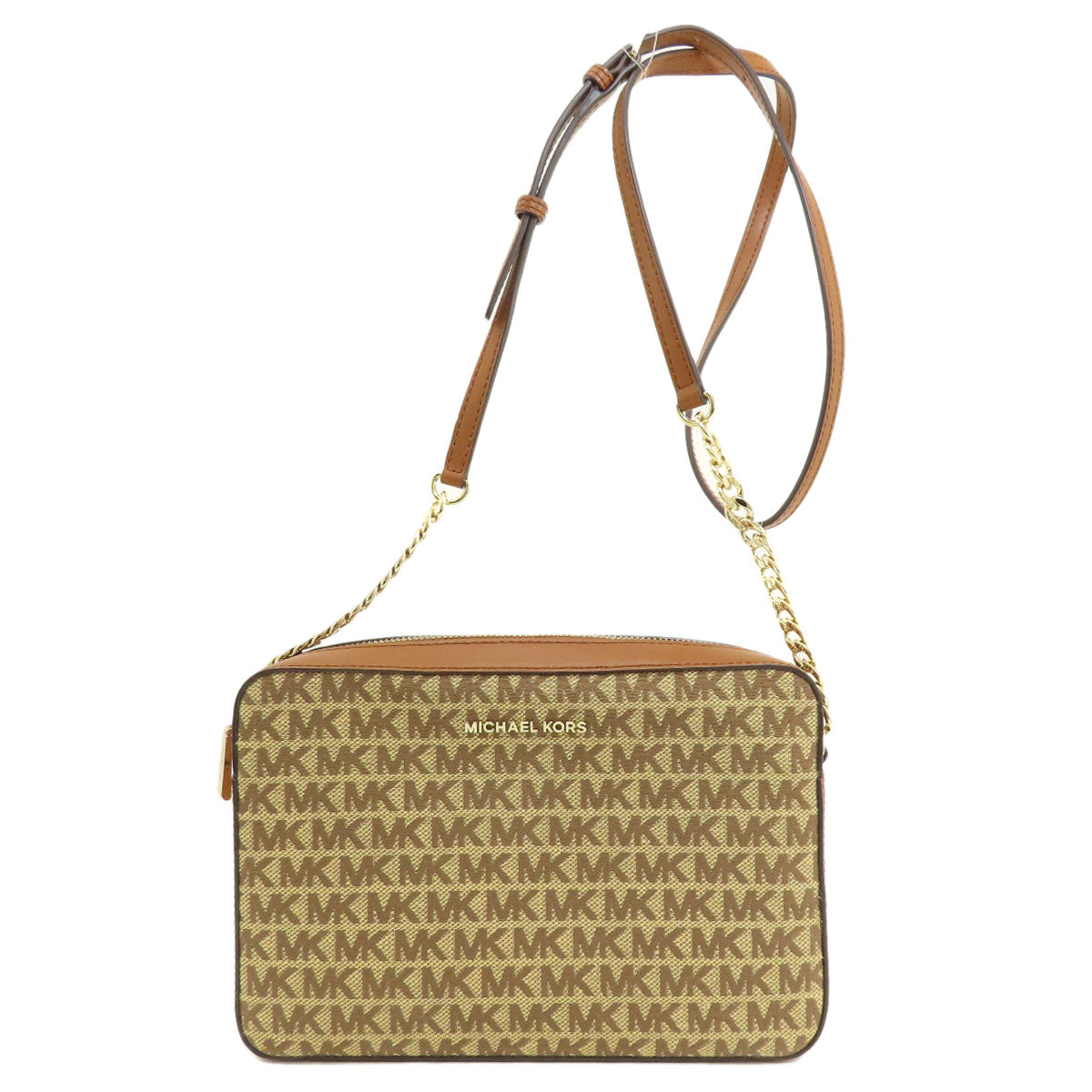 Michael Kors マイケルコース ロングショルダー ショルダーバッグ キャンバス レディース 中古
