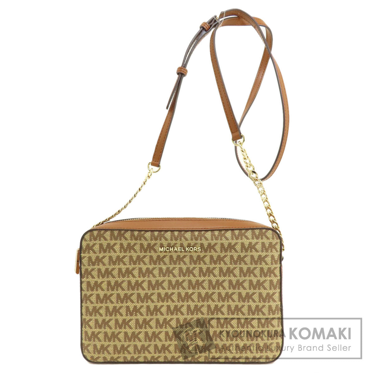 Michael Kors マイケルコース ロングショルダー ショルダーバッグ キャンバス レディース 中古
