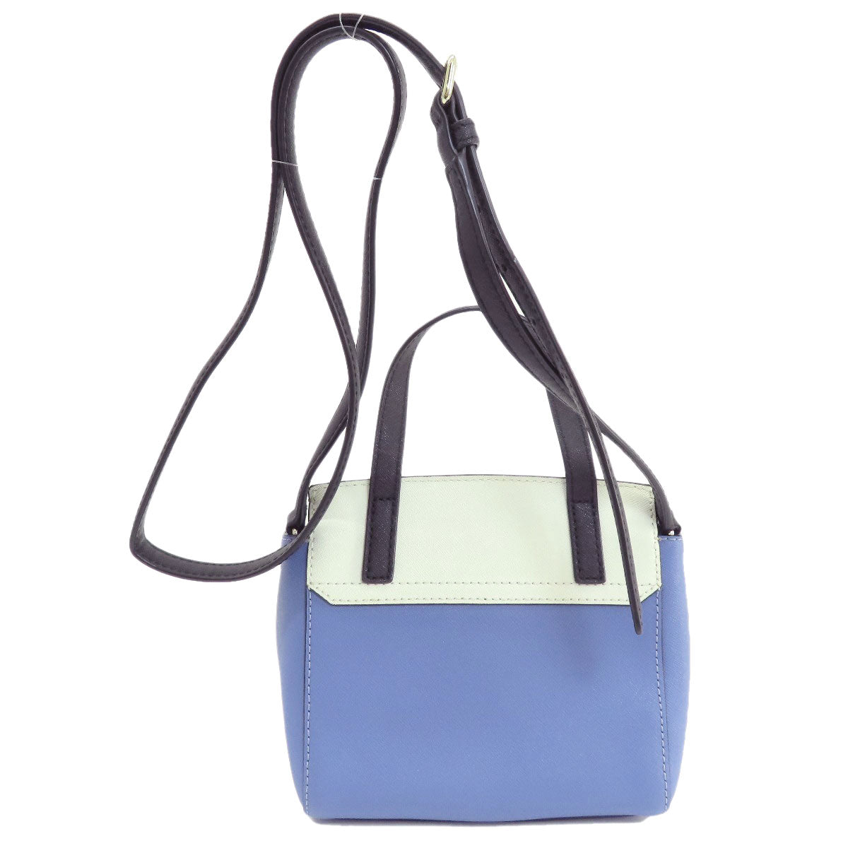 kate spade ケイトスペード ロゴ バイカラー 2WAY ショルダーバッグ PVC レディース 中古