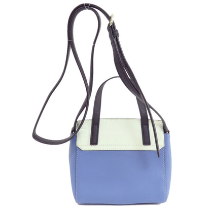 kate spade ケイトスペード ロゴ バイカラー 2WAY ショルダーバッグ PVC レディース 中古