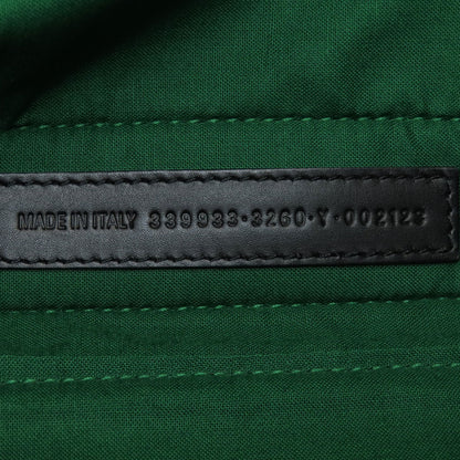 BALENCIAGA バレンシアガ 339933 ネイビーカバス チェック柄 ハンドバッグ ウール レディース 中古