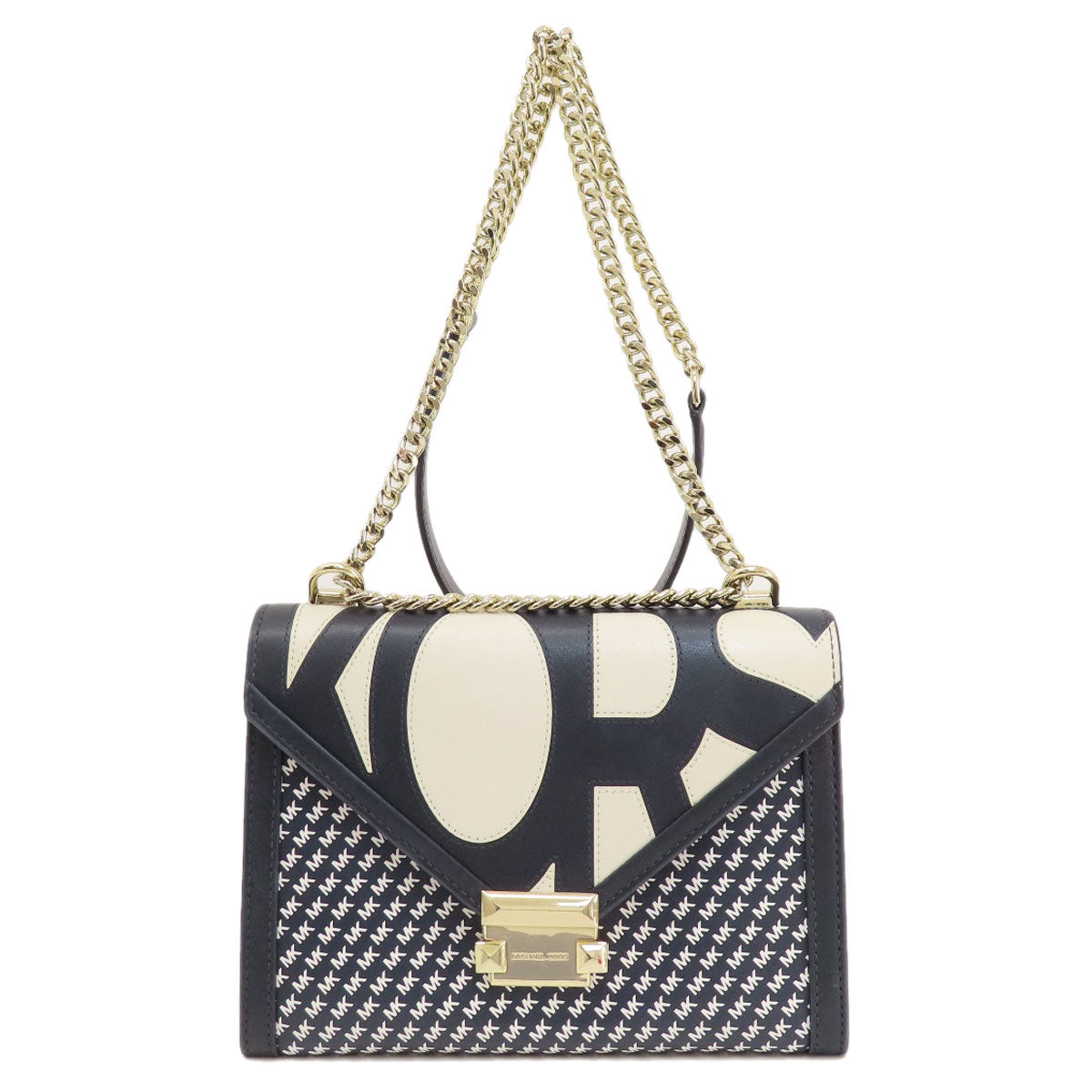 Michael Kors マイケルコース ロゴ ショルダーバッグ レザー レディース 中古