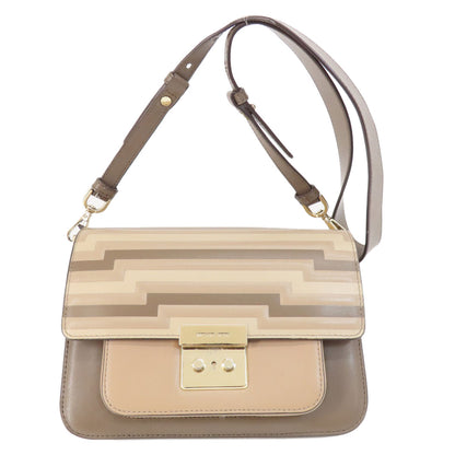 Michael Kors マイケルコース ロゴ ショルダーバッグ レザー レディース 中古