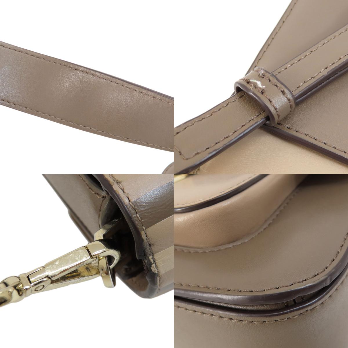 Michael Kors マイケルコース ロゴ ショルダーバッグ レザー レディース 中古