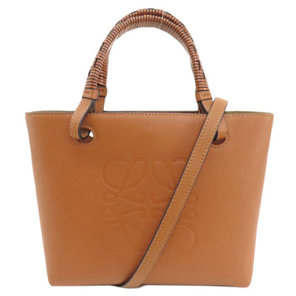 LOEWE ロエベ アナグラム トートバッグ カーフ レディース 中古