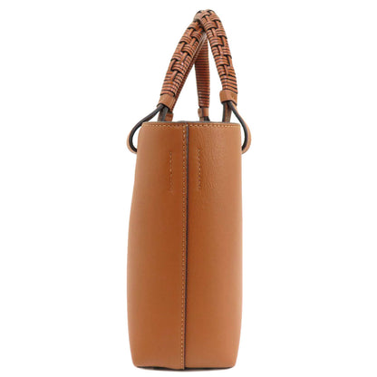 LOEWE ロエベ アナグラム トートバッグ カーフ レディース 中古