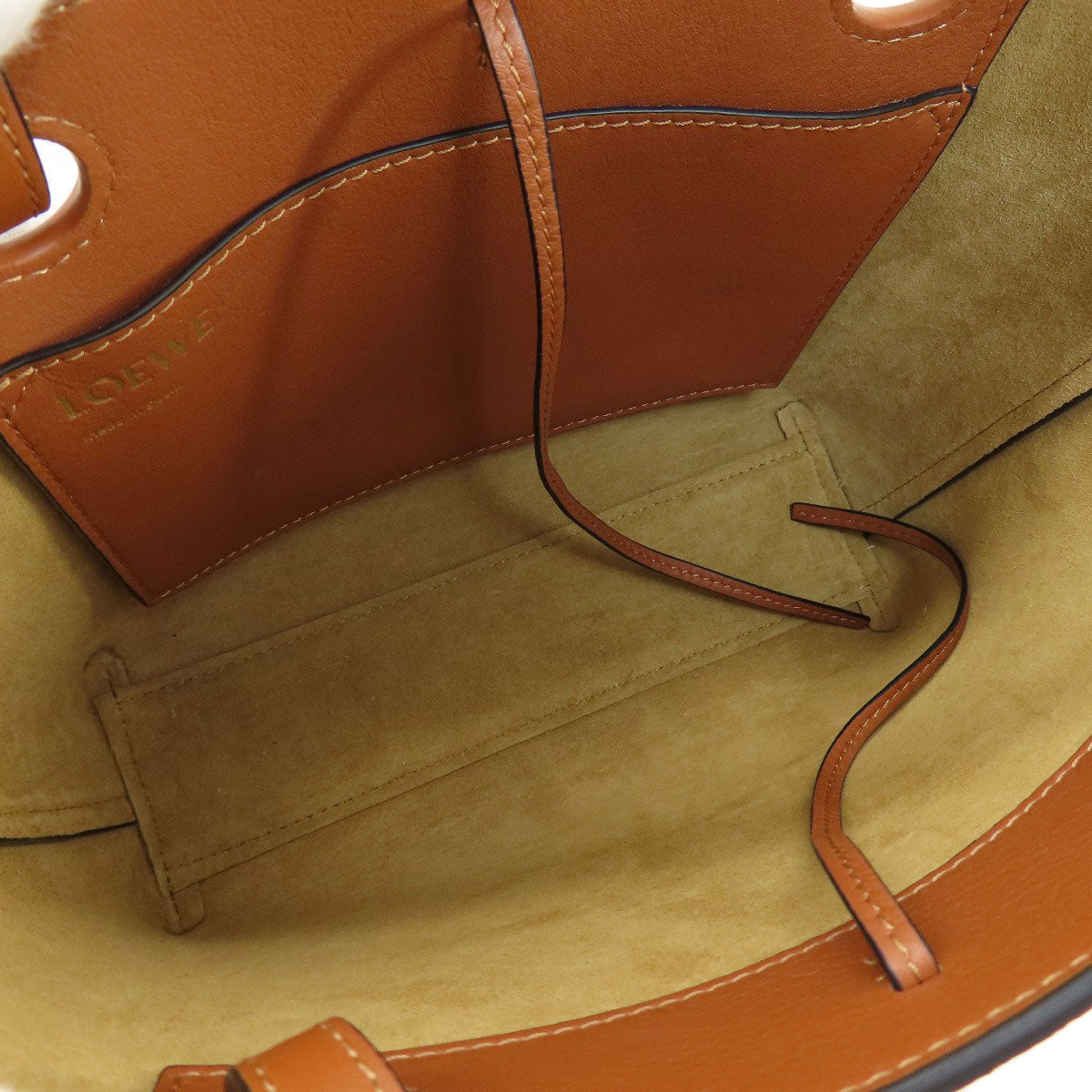 LOEWE ロエベ アナグラム トートバッグ カーフ レディース 中古