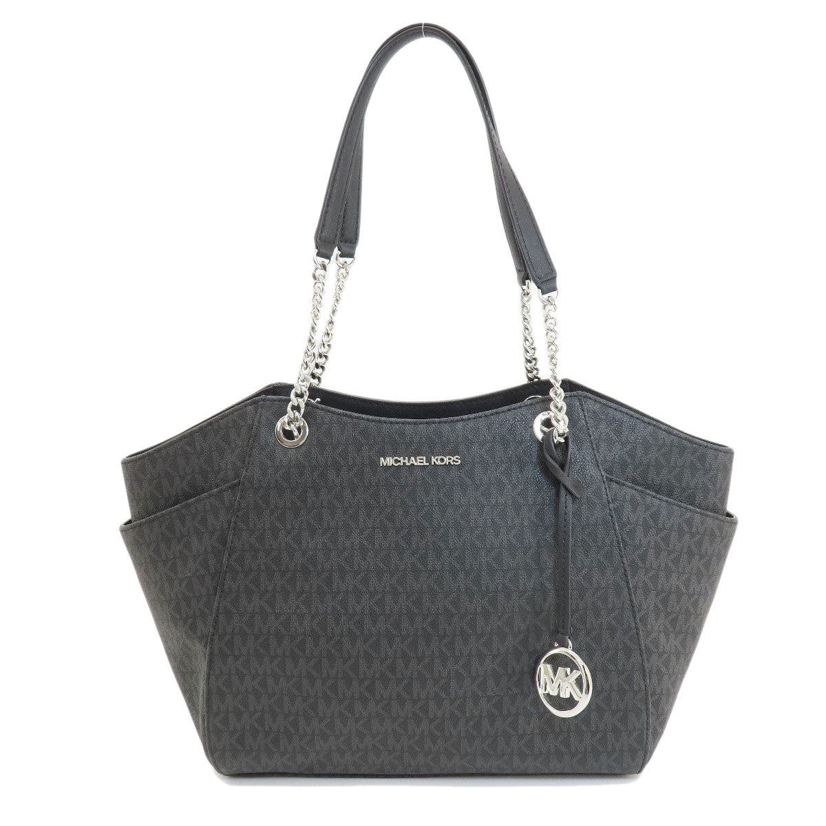 Michael Kors マイケルコース MKシグネチャー トートバッグ PVC レディース 中古