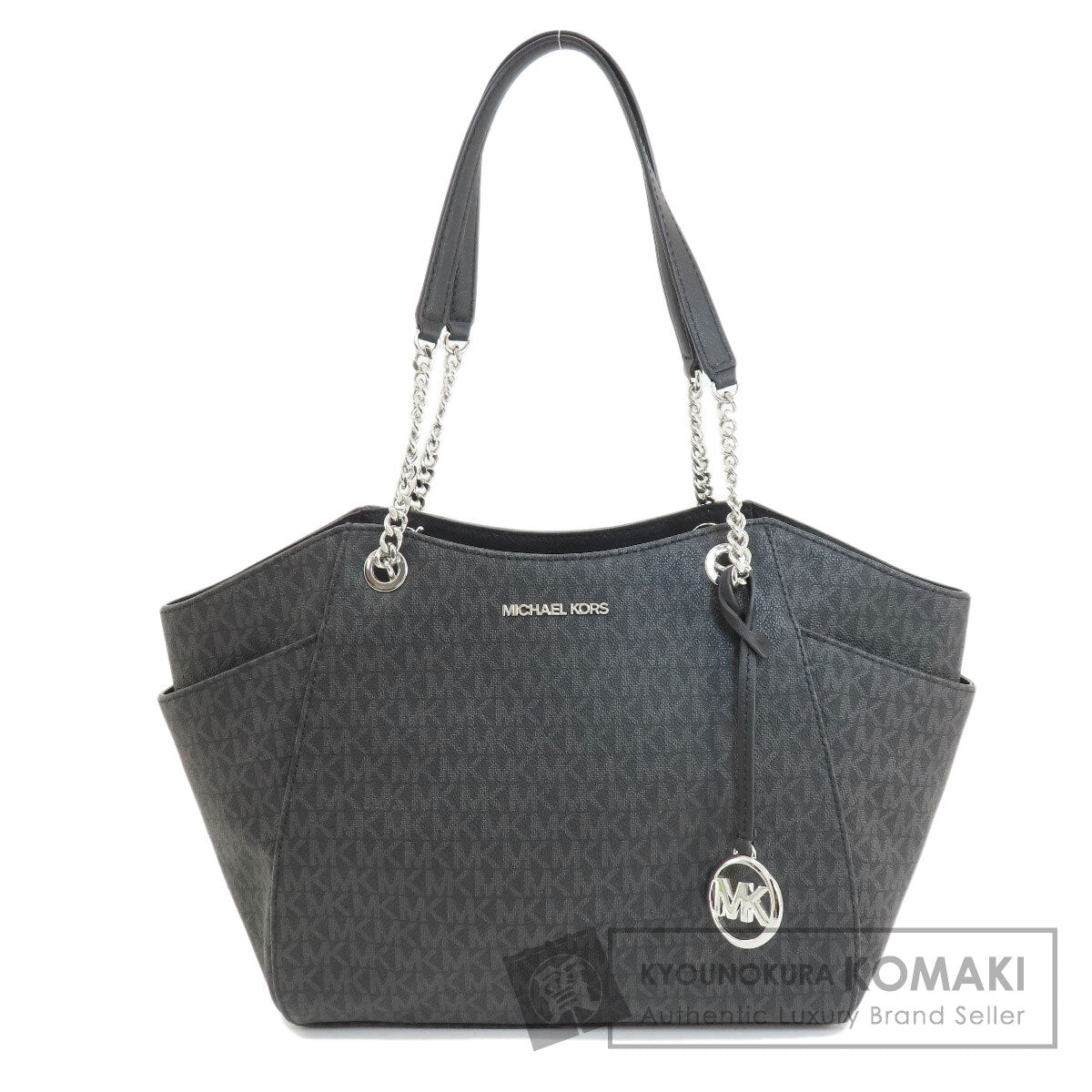 Michael Kors マイケルコース MKシグネチャー トートバッグ PVC レディース 中古