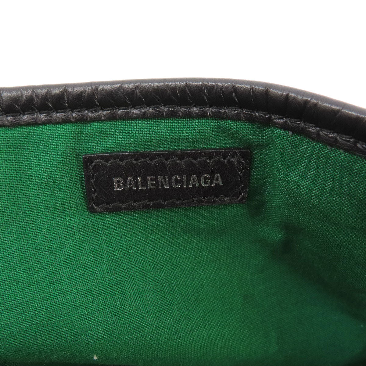 BALENCIAGA バレンシアガ 339933 ネイビーカバス チェック柄 トートバッグ ウール レディース 中古