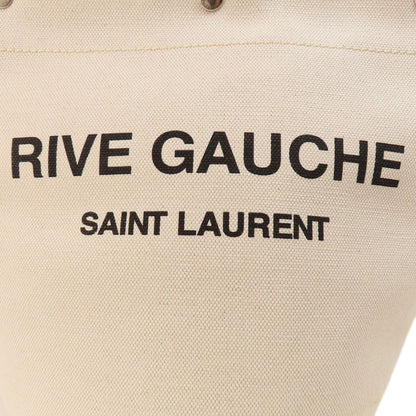 SAINT LAURENT サンローラン バケットバッグ ハンドバッグ キャンバス レディース 中古