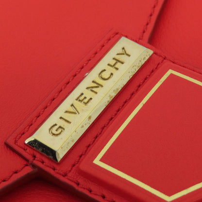 GIVENCHY ジバンシー ロゴ ショルダーバッグ レザー レディース 中古