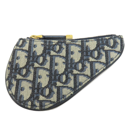 CHRISTIAN DIOR クリスチャンディオール サドル トロッター柄 コインケース キャンバス レディース 中古