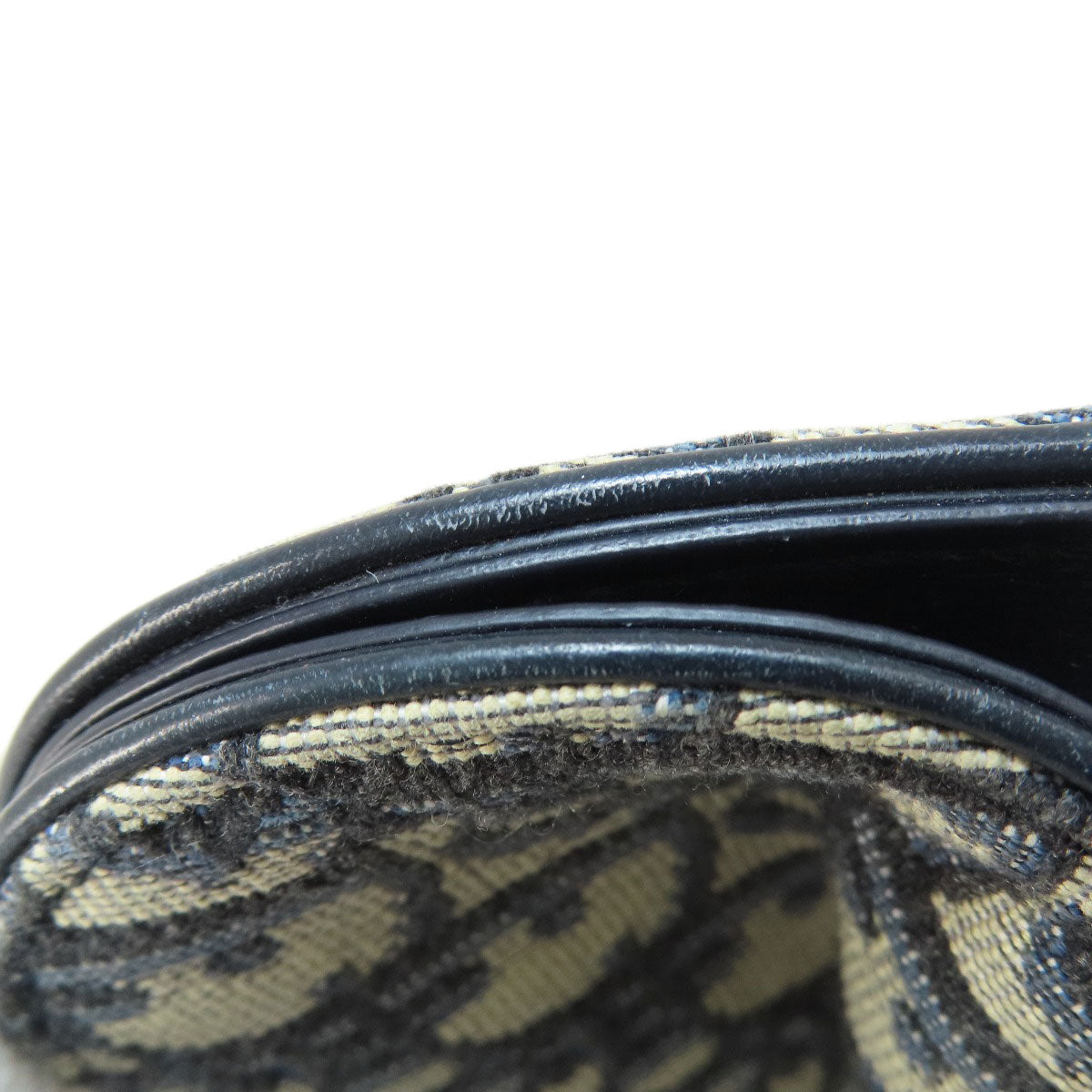 CHRISTIAN DIOR クリスチャンディオール サドル トロッター柄 コインケース キャンバス レディース 中古