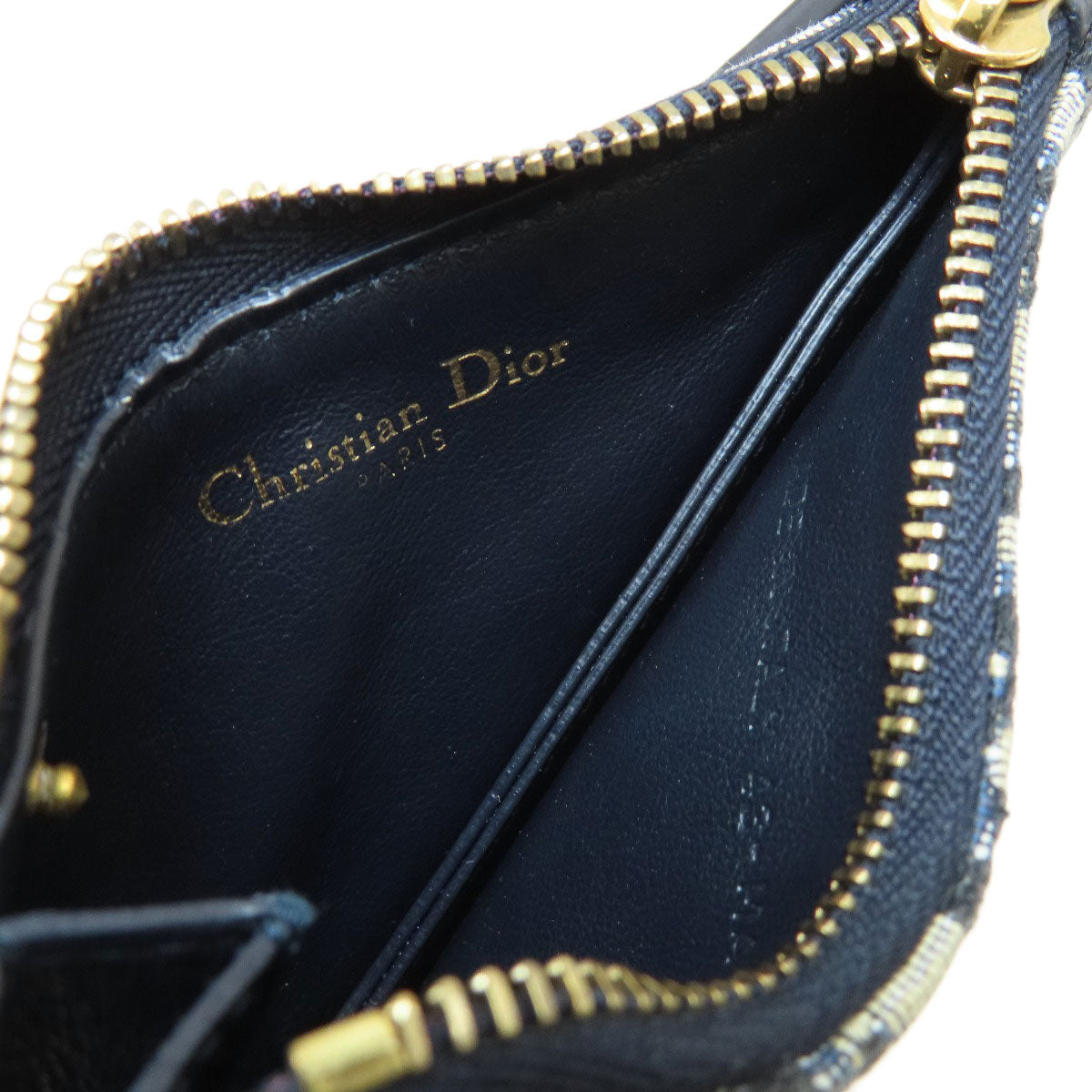 CHRISTIAN DIOR クリスチャンディオール サドル トロッター柄 コインケース キャンバス レディース 中古