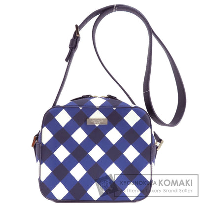 kate spade ケイトスペード チェック柄 ショルダーバッグ PVC レディース 中古