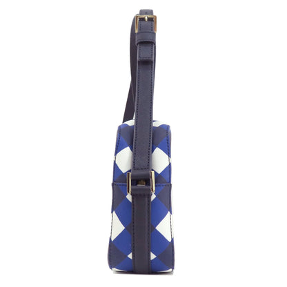 kate spade ケイトスペード チェック柄 ショルダーバッグ PVC レディース 中古