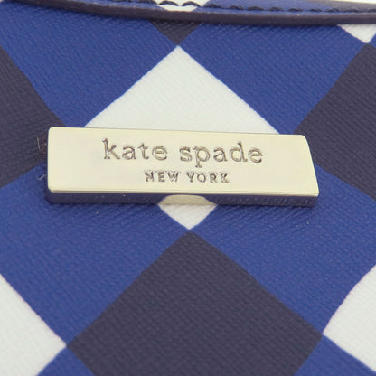 kate spade ケイトスペード チェック柄 ショルダーバッグ PVC レディース 中古