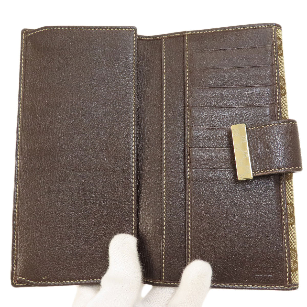 GUCCI グッチ 212089 GG 長財布（小銭入れあり） キャンバス レディース 中古