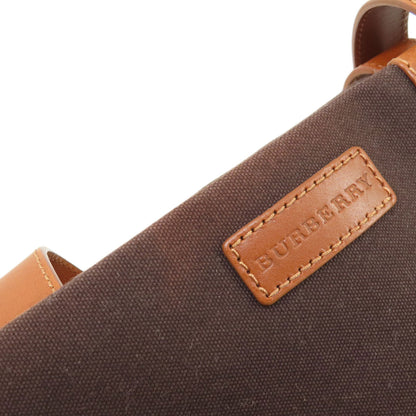 BURBERRY バーバリー ロゴ トートバッグ キャンバス レディース 中古