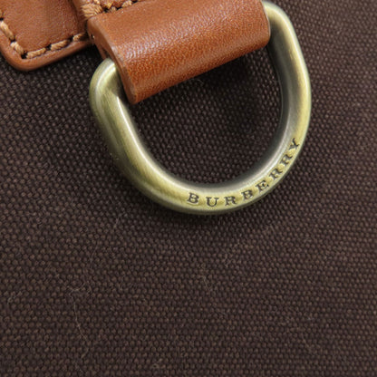BURBERRY バーバリー ロゴ トートバッグ キャンバス レディース 中古