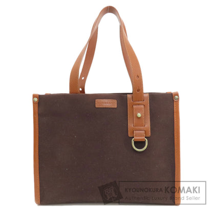 BURBERRY バーバリー ロゴ トートバッグ キャンバス レディース 中古