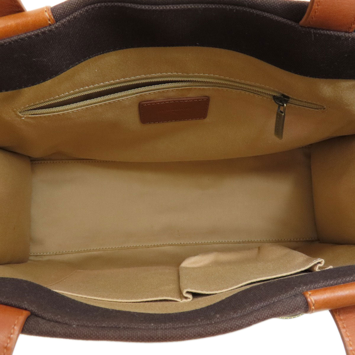 BURBERRY バーバリー ロゴ トートバッグ キャンバス レディース 中古