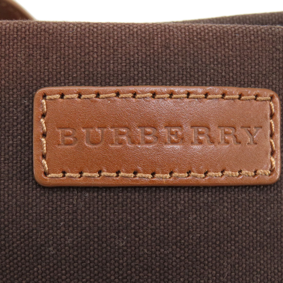 BURBERRY バーバリー ロゴ トートバッグ キャンバス レディース 中古