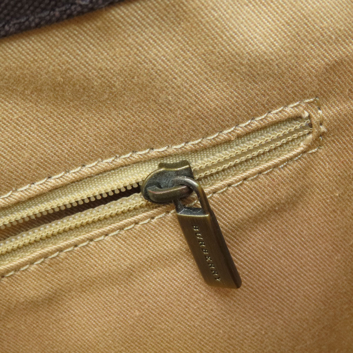 BURBERRY バーバリー ロゴ トートバッグ キャンバス レディース 中古