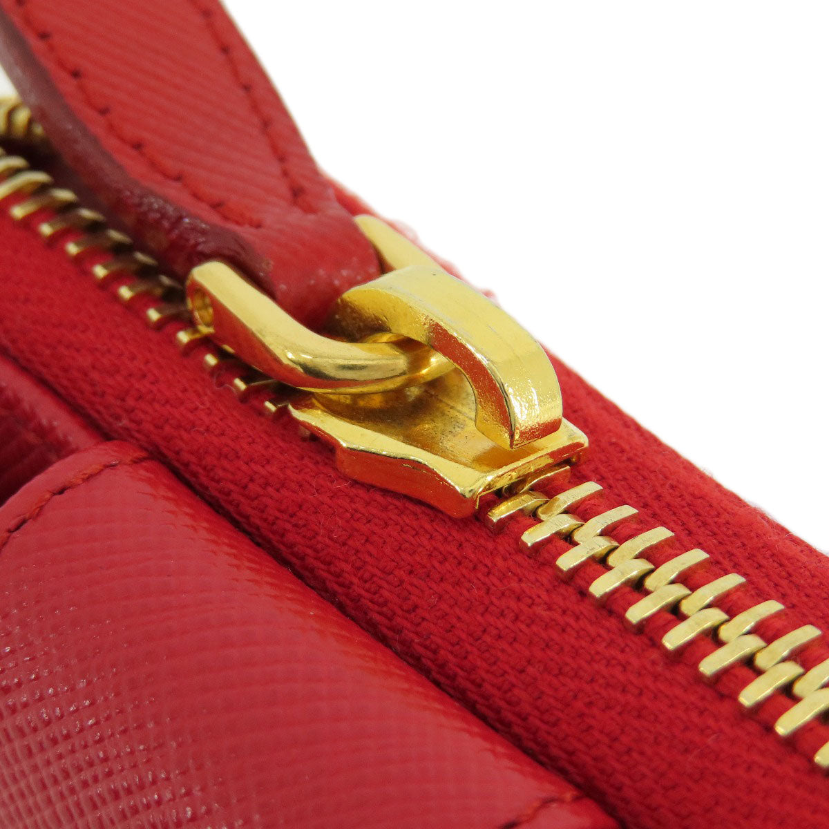PRADA プラダ 1M0522 ロゴ金具 二つ折り財布（小銭入れあり） シルク レディース 中古