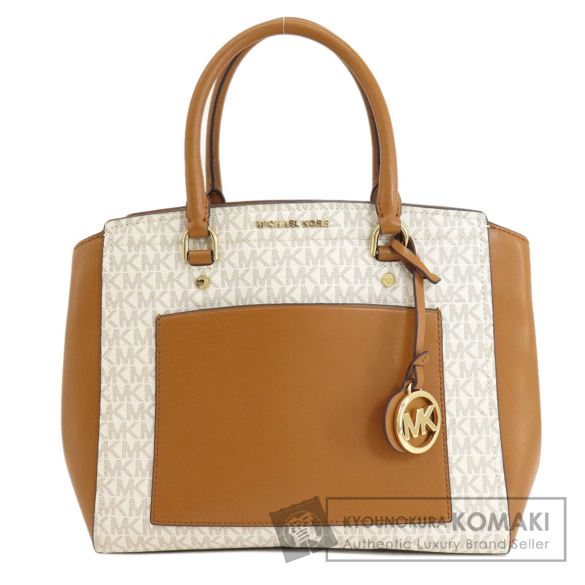 Michael Kors マイケルコース MKシグネチャー ハンドバッグ PVC レディース 中古