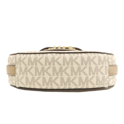 Michael Kors マイケルコース MKシグネチャー ショルダーバッグ レザー レディース 中古