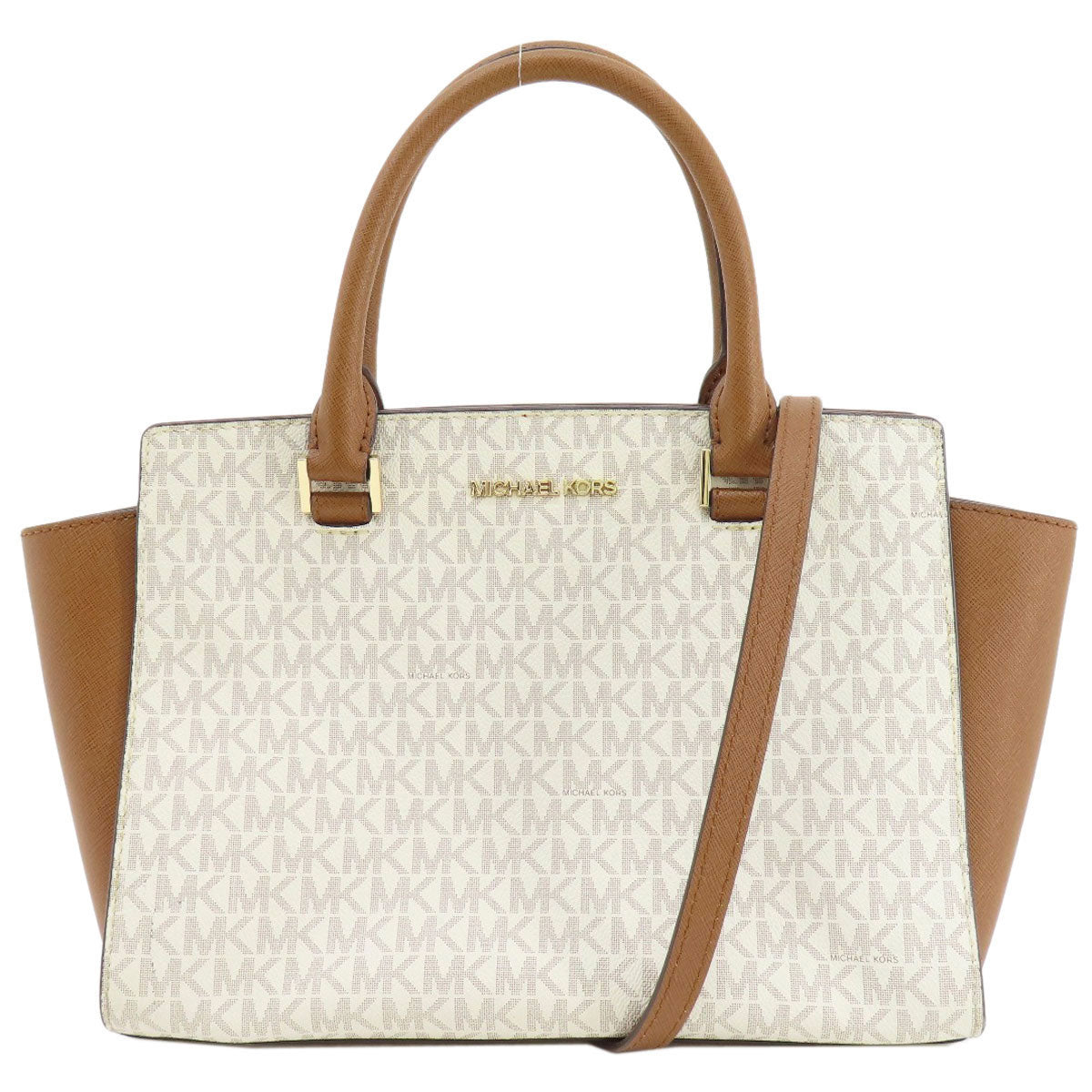 Michael Kors マイケルコース MKシグネチャー 2WAY ハンドバッグ レザー レディース 中古