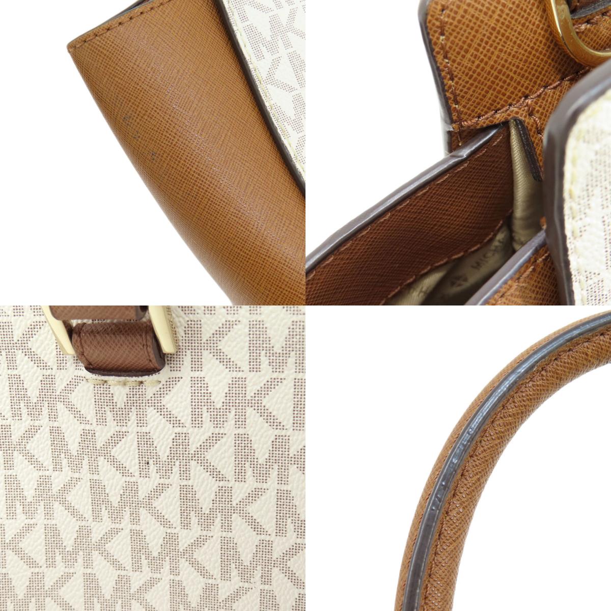 Michael Kors マイケルコース MKシグネチャー 2WAY ハンドバッグ レザー レディース 中古