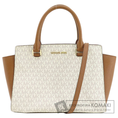 Michael Kors マイケルコース MKシグネチャー 2WAY ハンドバッグ レザー レディース 中古