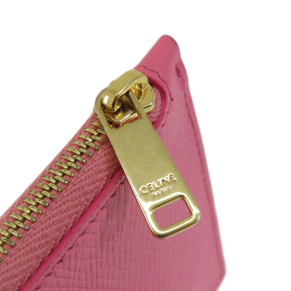 CELINE セリーヌ ロゴ カードケース レザー レディース 中古